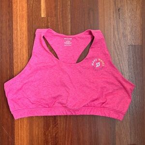 PELOTON HEATHERED STRAPPY BRA-make waves 3x